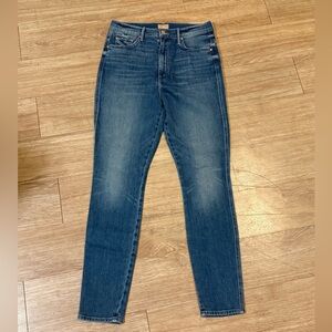 MOTHER DOUBLE SWOONER HOVER LOVE BOMBS JEANS 30